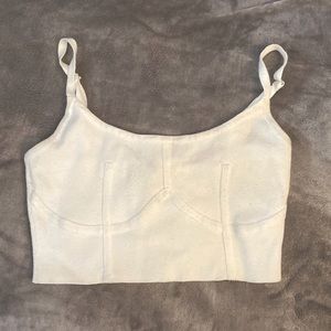 white crop top
